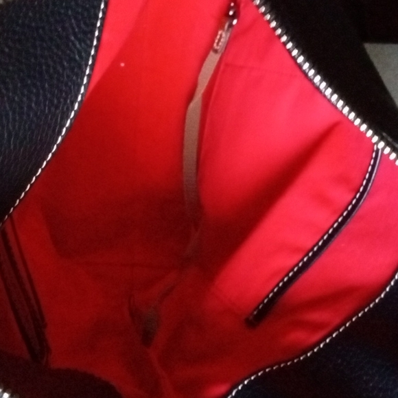 Dooney & Bourke Large Black Pebbled Grain Leather Tote Bag Purse. - Picture 10 of 14